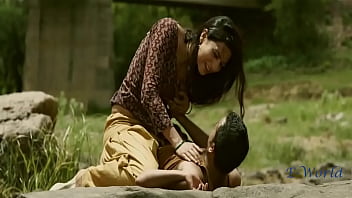 Tight Bollywood Babe Boobs Pressed In Steamy Movie Scene